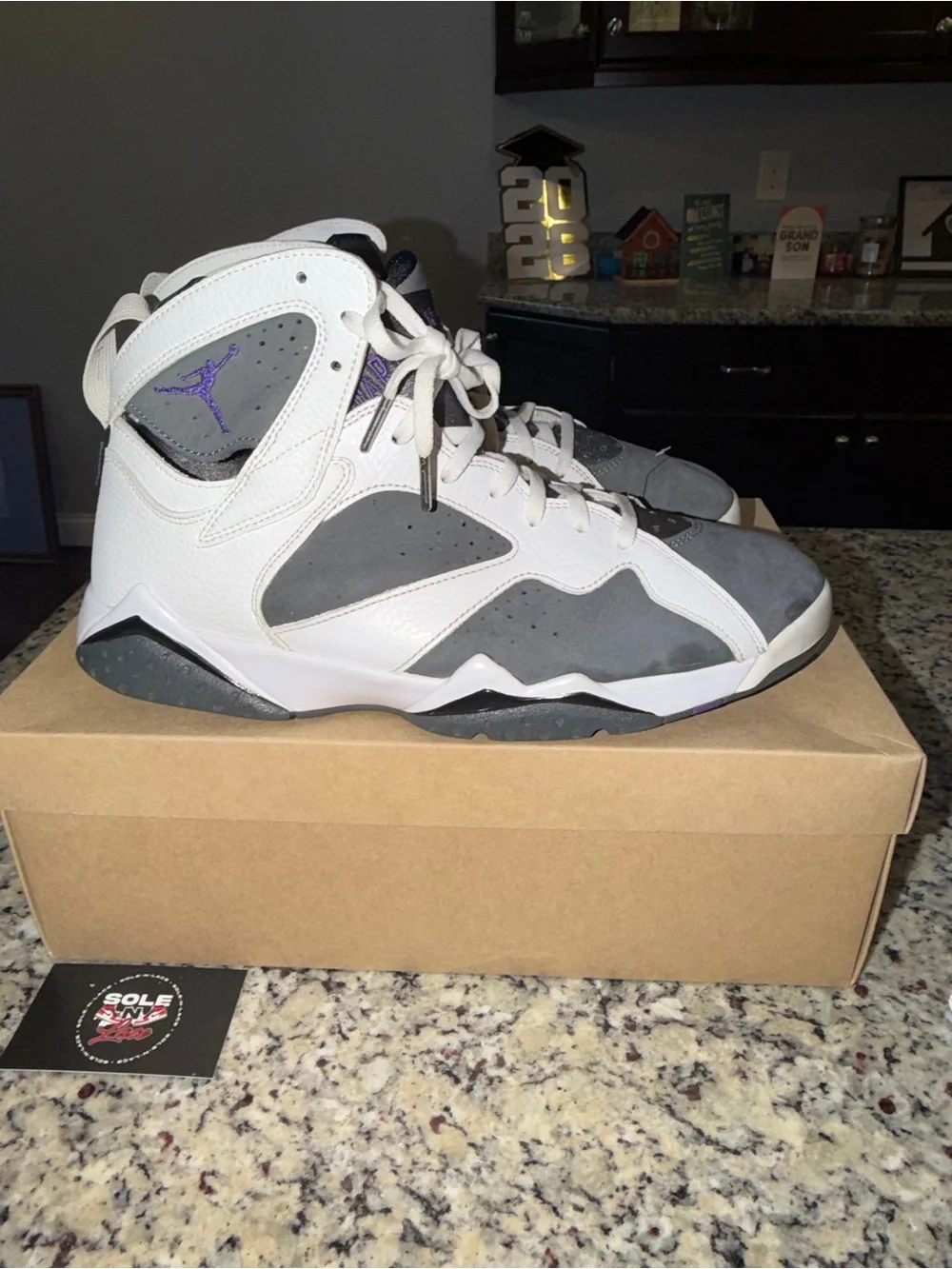 Size 12 Jordan 7 Retro 2021 Flint SKU CU9307-100 Preowned No Box